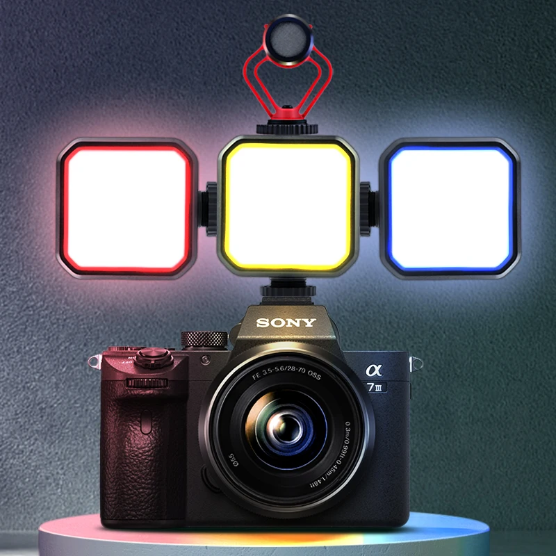 

Video Light 2000K 9500K AA BP-4L Battery Operated Dimmable LED Panel for Gopro DJI Gimbal Camera DSLR Camera Photograp