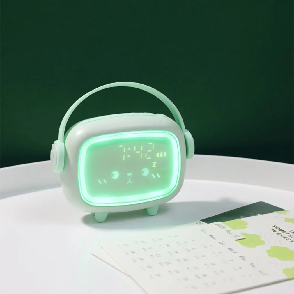 

LED Smart Night Light Voice control Night Light Alarm Clock Timing Countdown Children's Night Lamp Baby Bedroom Gifts Supplies