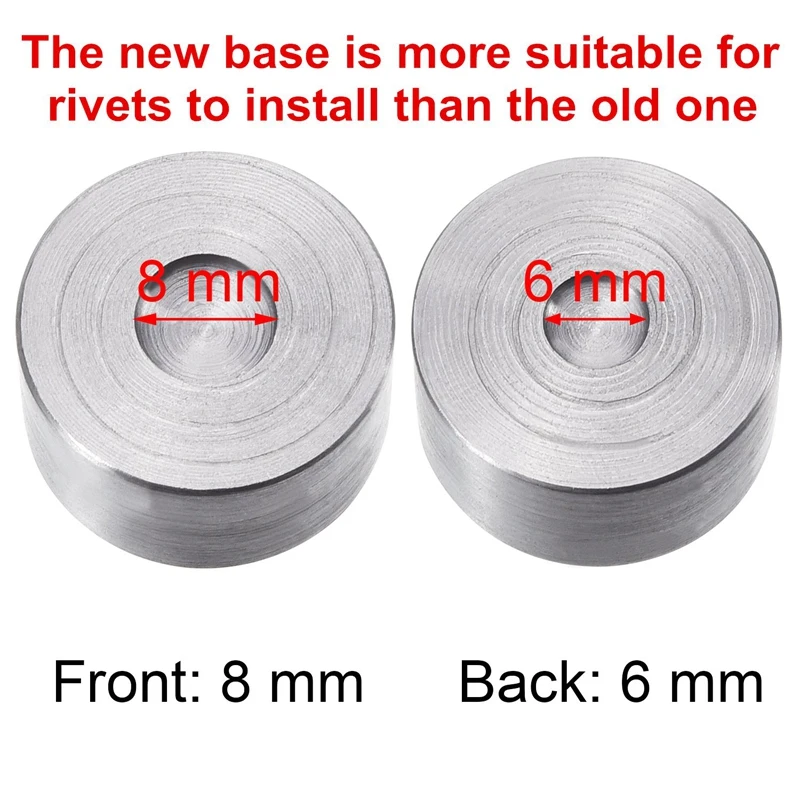 180 Set Leather Rivets Double Cap Rivet Tubular Metal Studs with 3 Pieces Fixing Tool for DIY Craft Replacement | Дом и сад