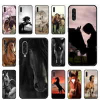 horse animal running cool phone case samsung galaxy s note 7 8 9 10 20 fe edge a 6 10 20 30 50 51 70 lite plus soft silicone