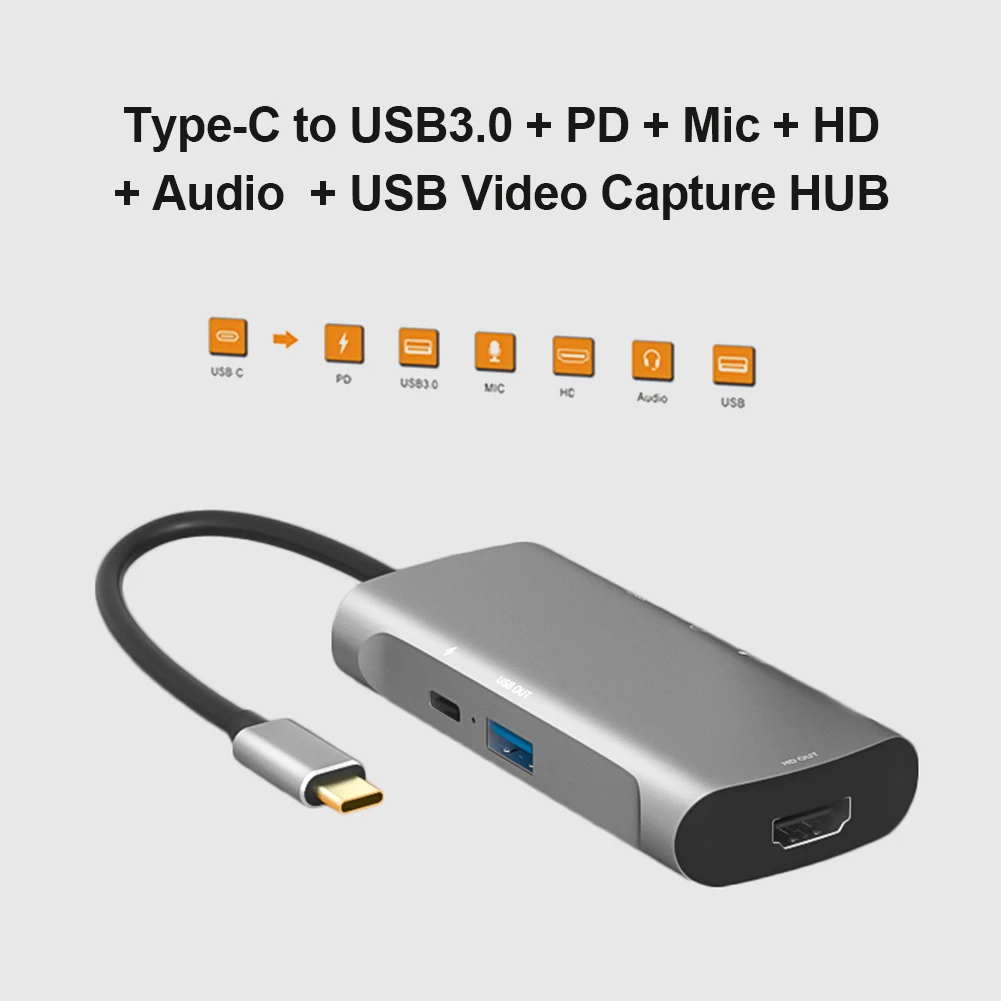 Док-станция 6 в 1 с USB Type-C на 1080 HD 4K P | Компьютеры и офис