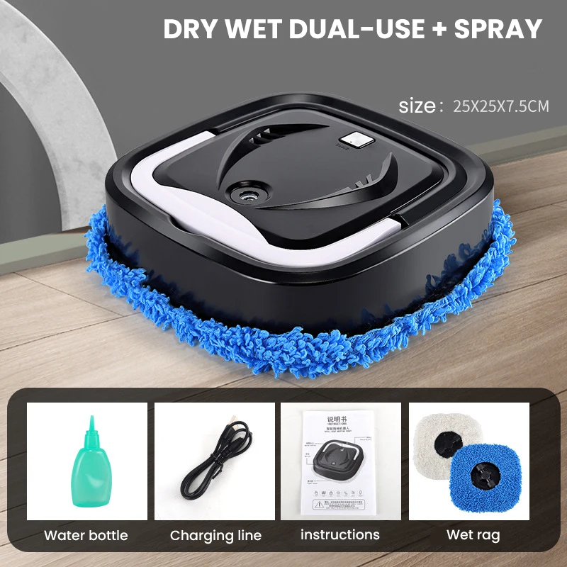 

Humidifying Spray Robot Sweeping Cleaner 3 In 1 Smart Sweeping Mopping Vacuum Cleaners Household Dry Wet Sweeper Robot aspirador