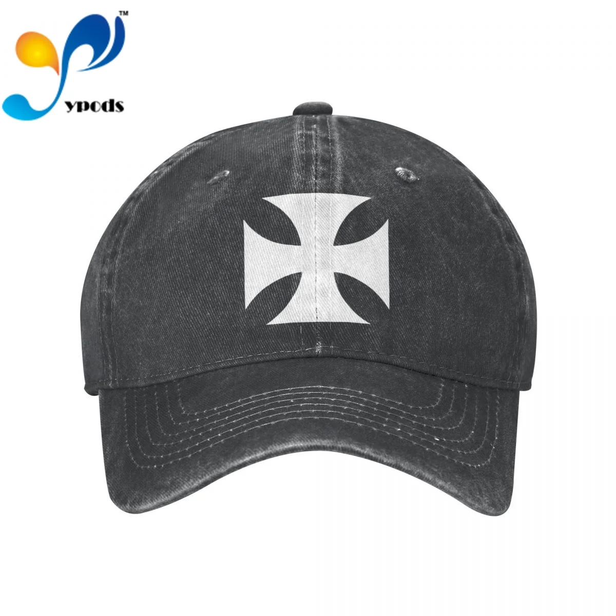 

Maltese Iron Cross Knights Templar Symbol Denim Baseball cap Snapback Hats Autumn Summer Hat for Men Women Caps Casquette hats