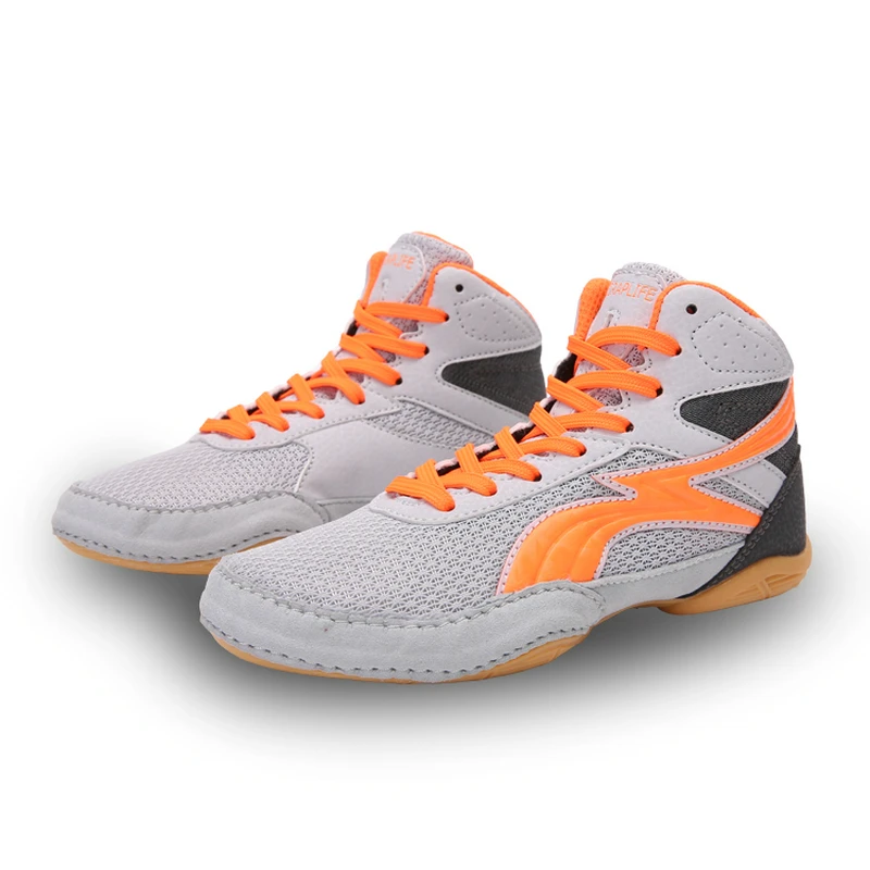 

2020 Professional Boxing Shoes Boy Girl Mesh Breathable Kids Weightlifting Sneakers Children Gym Training Shoes 261