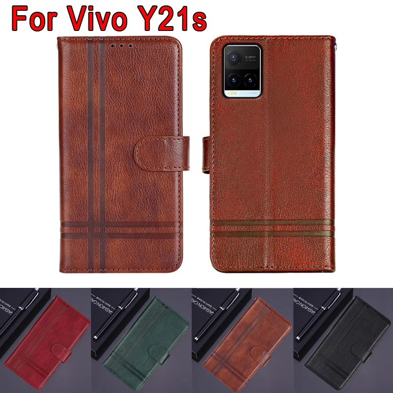

New Phone Cover For Vivo Y21s Case Funda Flip Stand Leather Wallet Protective Etui Shell Book On For Vivo Y 21s 2021 Case Hoesje