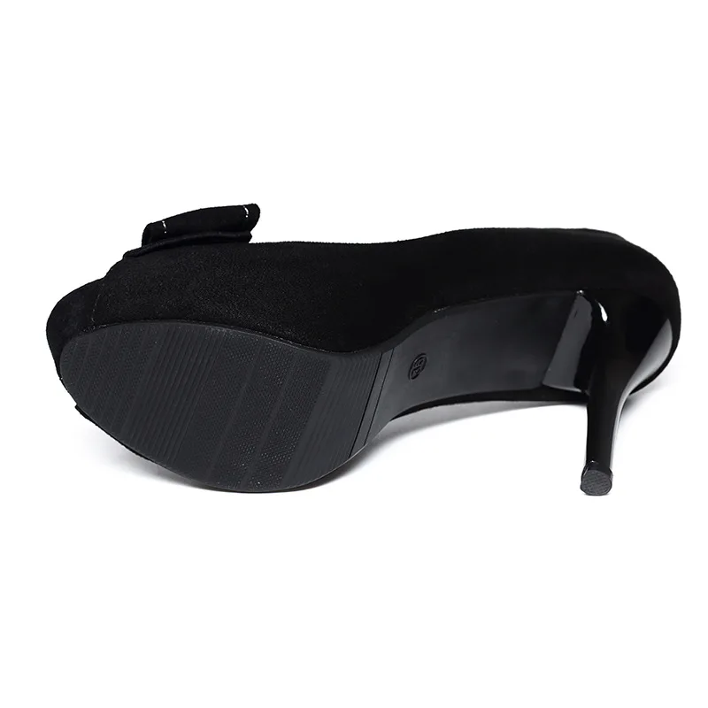 Pumps Women Shoes Summer Slip-On Peep Toe Shallow PU Leather Platform Casual Sexy Party Female Shoes 10CM Thic High Heel Women