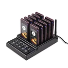 Система вызова официанта, пейджер для ресторанов, система вызова официанта, 1 зарядное устройство + 10 приемников