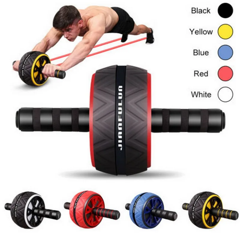 

New Ab Roller No Noise Abdominal Wheel Ab Roller Stretch Trainer For Arm Waist Leg Exercise Gym Fitness Equipment