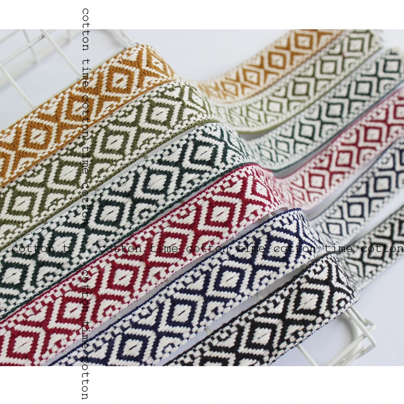 6 цветов хлопковая жаккардовая тесьма шириной 2 5 см аксессуары для отделки