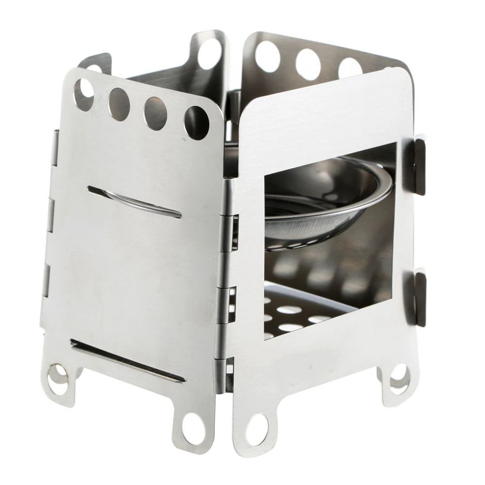 Походная мини дровяная плита Портативная Складная спиртовая | Спорт и