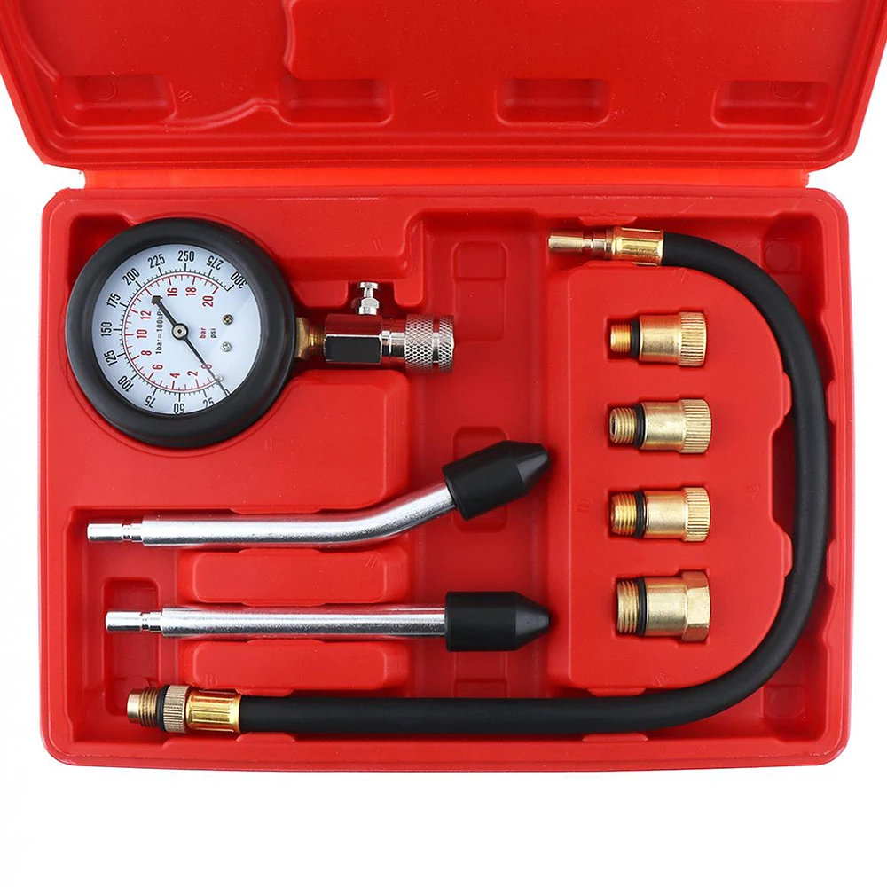

Fits for Motorcycle Car Cylinder Pressure Leakage Test Tool Pressure Compression Tester Diagnostic Tool Car Accessories
