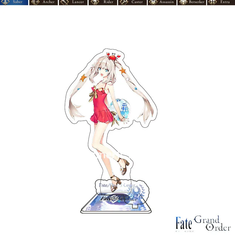 Game Fate Grand Order Figura Doll FGO Marie Frankenstein Karna Merlin Abigail Leonardo da Vinci Acrylic Figure Stand Model Toy