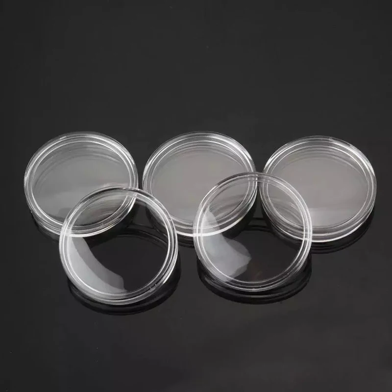 

Hot 100x 25mm Transparent Coin Capsules Cases Holders Containers Storage Boxes T