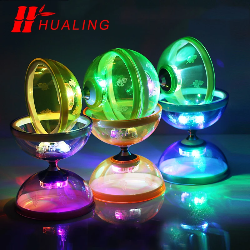 

chinese 5Bearing diabolo juggling Toys Professional Diabolo Set Packing 6 Color for choose with String Bag