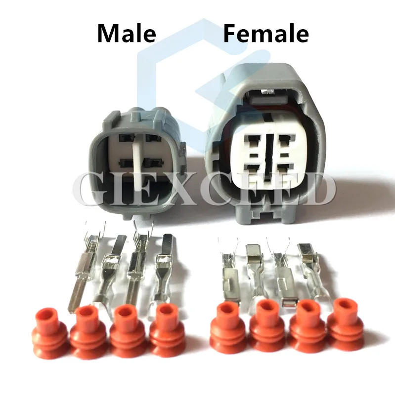 4 Pin 6189-0629/90980-11028 6188-0517/90980-11027 автомобильный разъем для Toyota 1JZ-GTE 2JZ-GTE кислорода Сенсор розетка на перегородке