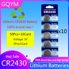 50 шт., литий-ионные кнопочные батареи 3 в CR2430 DL2430 BR2430 ECR2430 KL2430 KCR2430, заводская цена, оптовая продажа