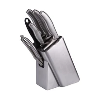 household metal knife holder creative kitchen stainless steel tool holder