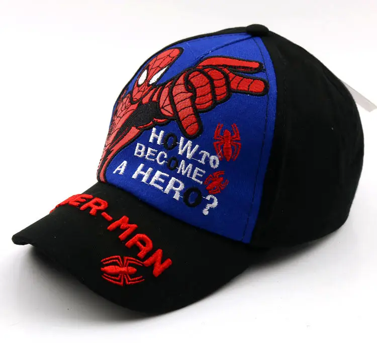 39 39 цветов, шапки для маленьких мальчиков и девочек, SPIDER-MAN хлопковая детская бейсбольная кепка с вышитыми героями мультфильмов, Кепка в стиле хип-хоп для мальчиков и девочек, бейсболка - Цвет: 39