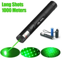 powerful laser pen green laser pointer light hard anodizing black pointer pen 301 adjustable focus 532nm for hunting climbing