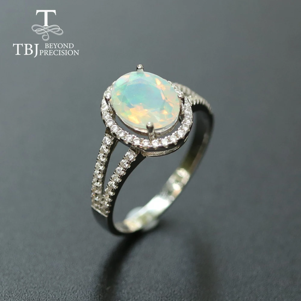 Кольцо с опалом из натуральных драгоценных камней ювелирные изделия твердого