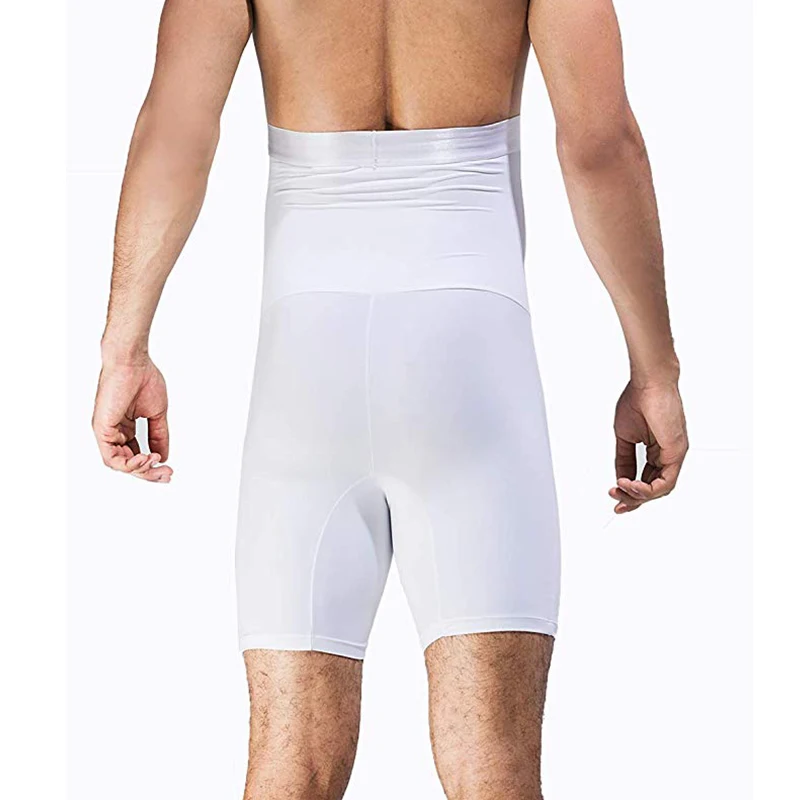 Мужские утягивающие Корректирующие шорты с высокой талией боксеры эластичные
