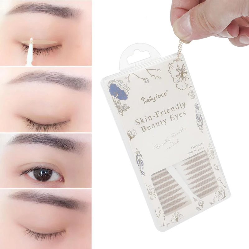 800 шт. в форме оливкового кружева наклейка для двойного века натуральный дышащий