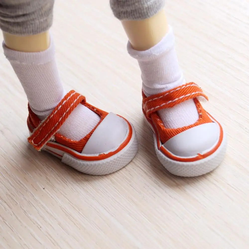 BJD обувь оранжевые кроссовки парусиновая спортивная на плоской подошве для 1/6 11