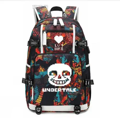Рюкзак UNDERTALE Косплей Аниме Оксфорд сумка Школьный дорожные сумки