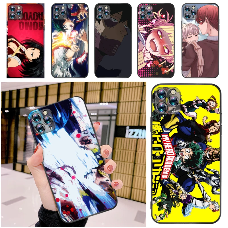 

My Hero Academia Tomura Boku Todoroki Shouto Bakugou Katsuki Dabi Shigaraki Phone Case For iPhone 12 Pro MAX Mini SE Cases