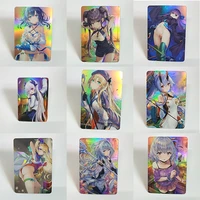 9pcsset beautiful girl servant flash card fgo fate crown collectibles game collection anime cards toys gift