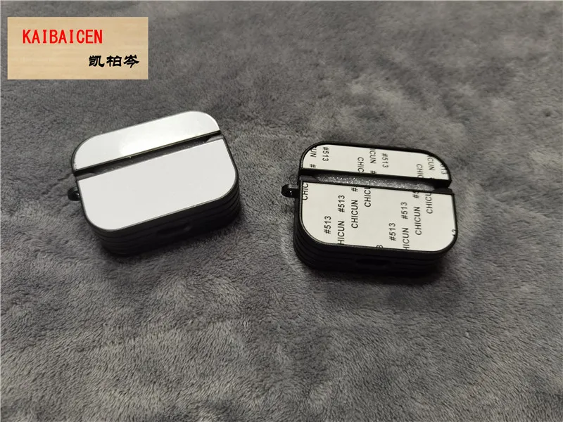 10 шт. DIY сублимационный чехол для Airpods Blank 2D Жесткий Чехол + беспроводных наушников