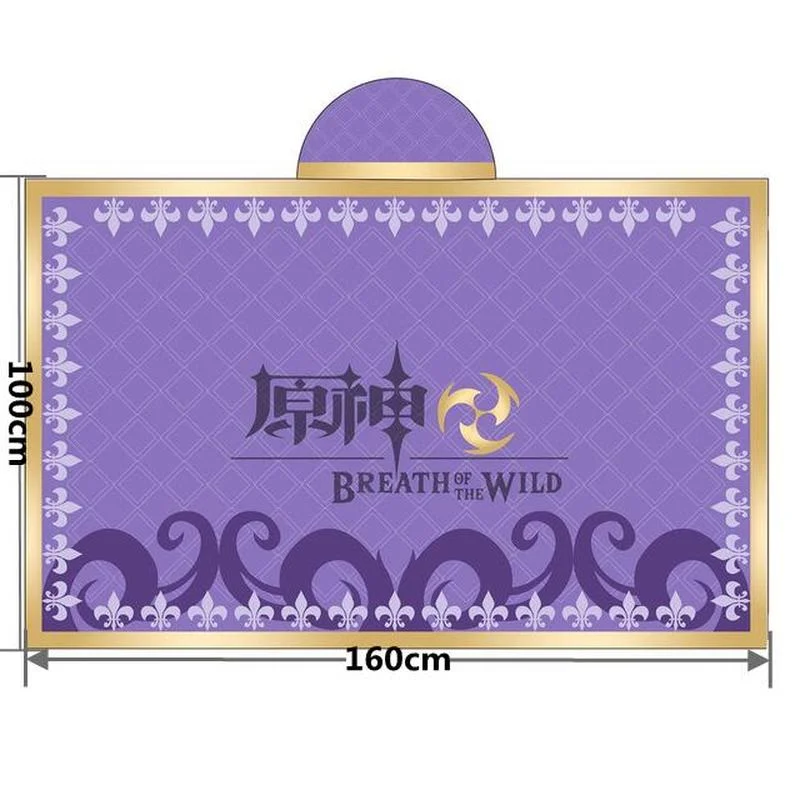 

Game Genshin Impact Barbatos Keqing Cospaly Cloak Hoodies Flannel Warm Cape Blanket Costume