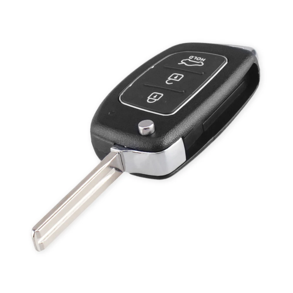 KEYYOU Flip Folding Remote Key Shell Case 3/4 Buttons For Mistra Hyundai HB20 Santa Fe IX35 IX45 Accent I40 Verna Uncut Blade | Автомобили