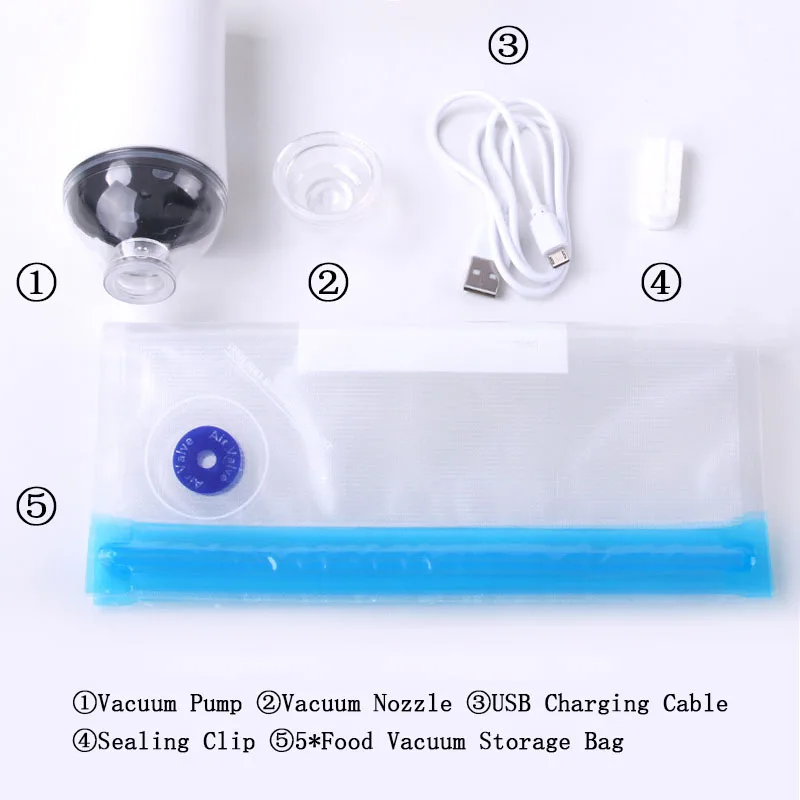 Вакуумный мини-насос для хранения одежды пищевых продуктов вакуумный пакет с