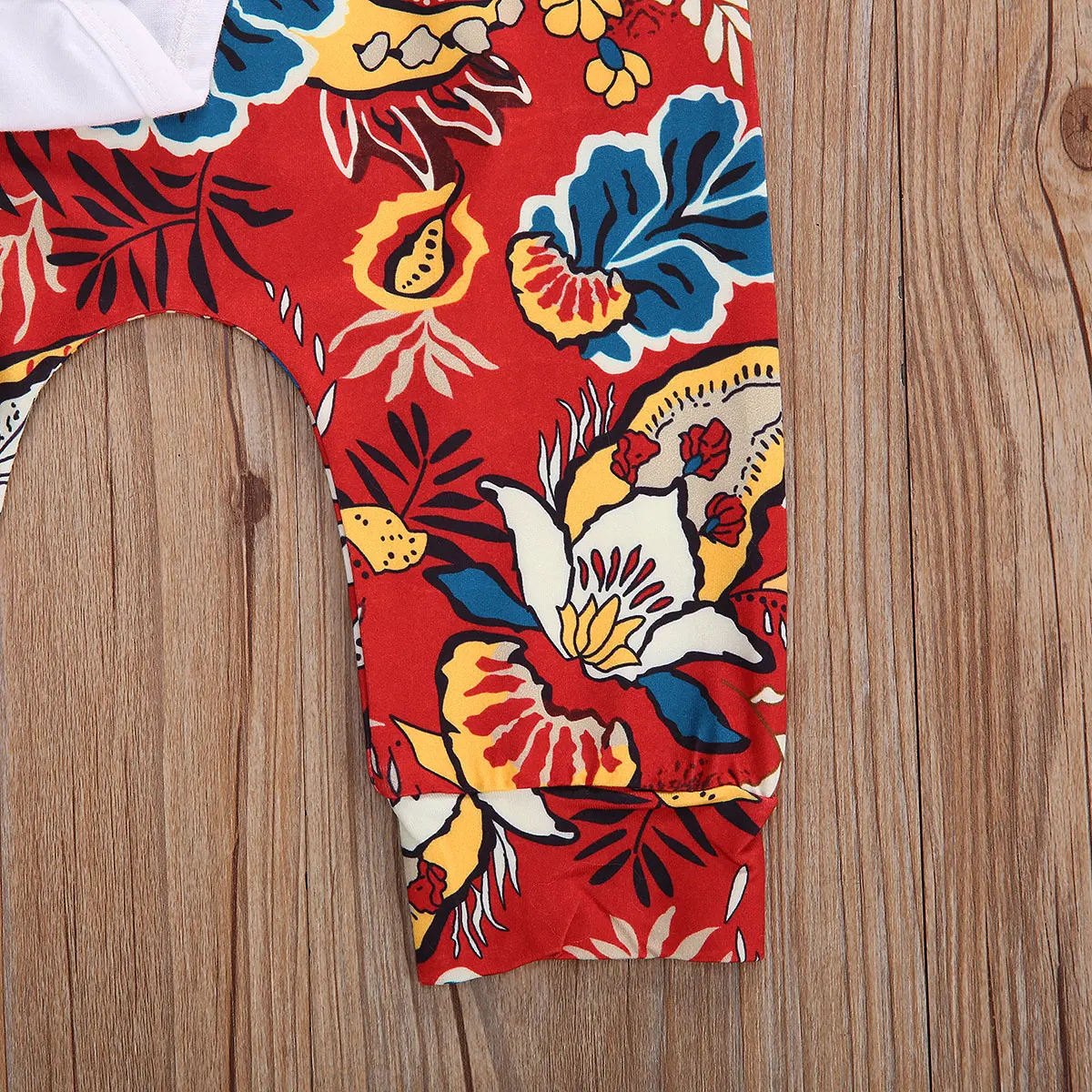 

0-24M Thanksgiving Baby Girls Clothes Long sleeve Jumpsuits Floral Pants Romper Holiday Set