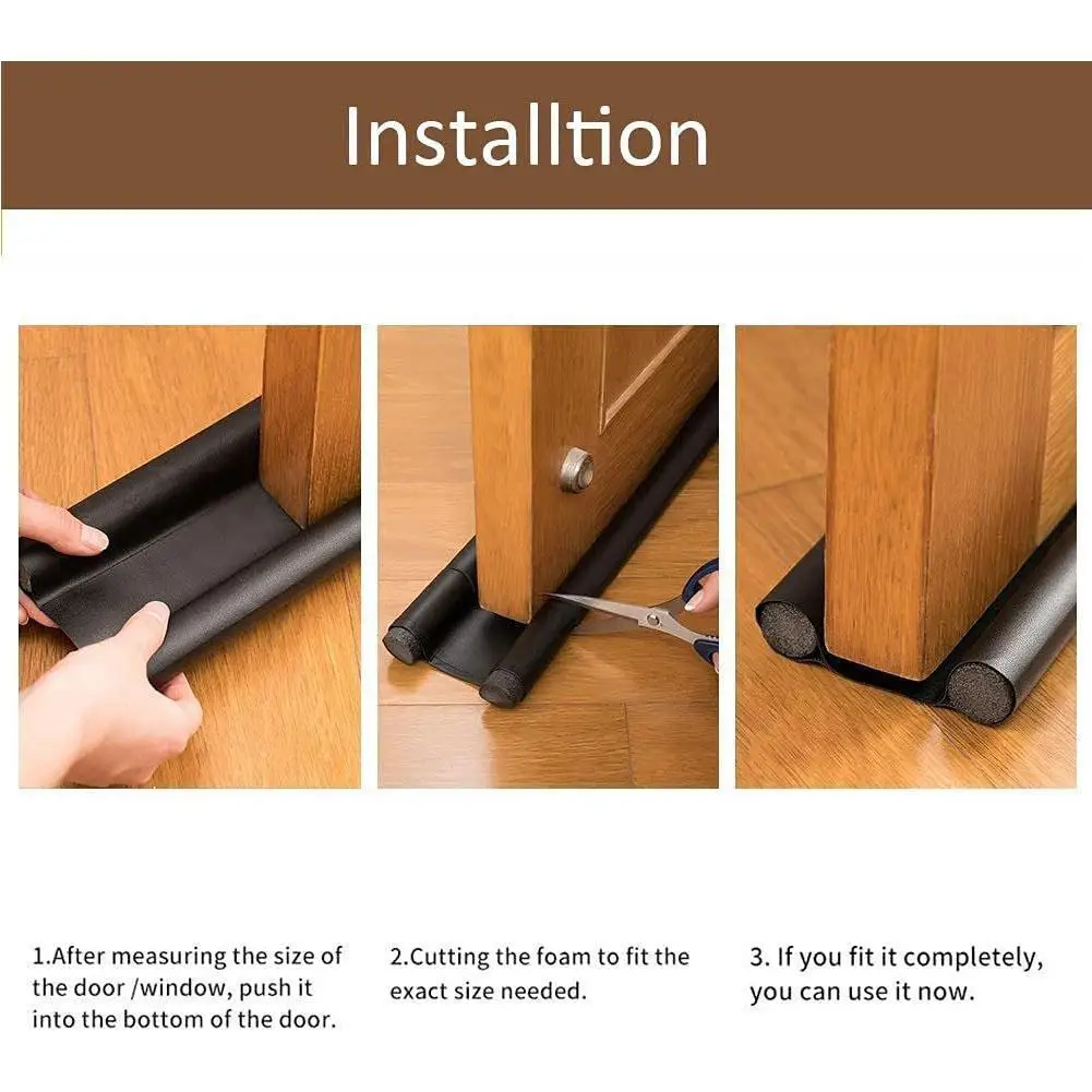 Уплотнительная лента для защиты от пыли и насекомых гибкая Нижняя защита двери