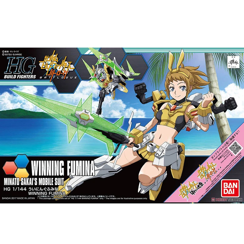 Оригинальная модель Bandai HG HGBF 062 1/144 сборный истребитель Gundam Triumph Wannai Hoshino Funa сборка