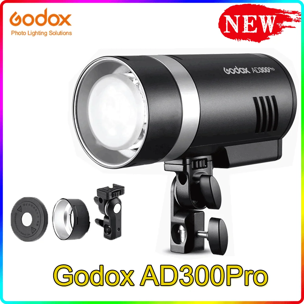 

Godox AD300Pro Outdoor Flash Light 300Ws TTL 2.4G 1/8000 HSS with Battery for Canon Nikon Sony Fuji Olympus Pentax