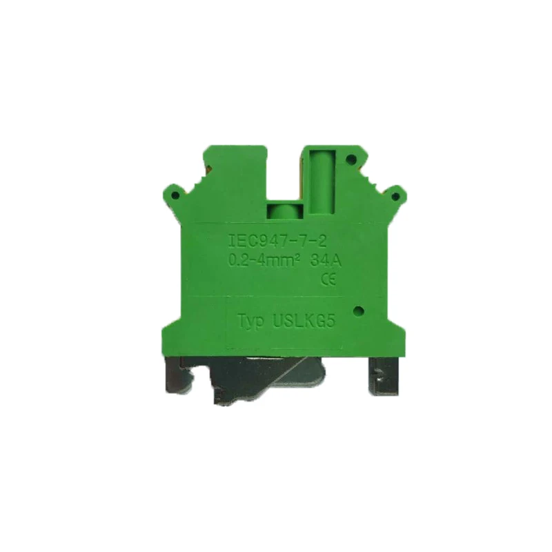 

Plastic High Temperature Resistant ULSKG5 Screw Terminal Blocks Voltage Wiring 5mm ², Rail Mounting