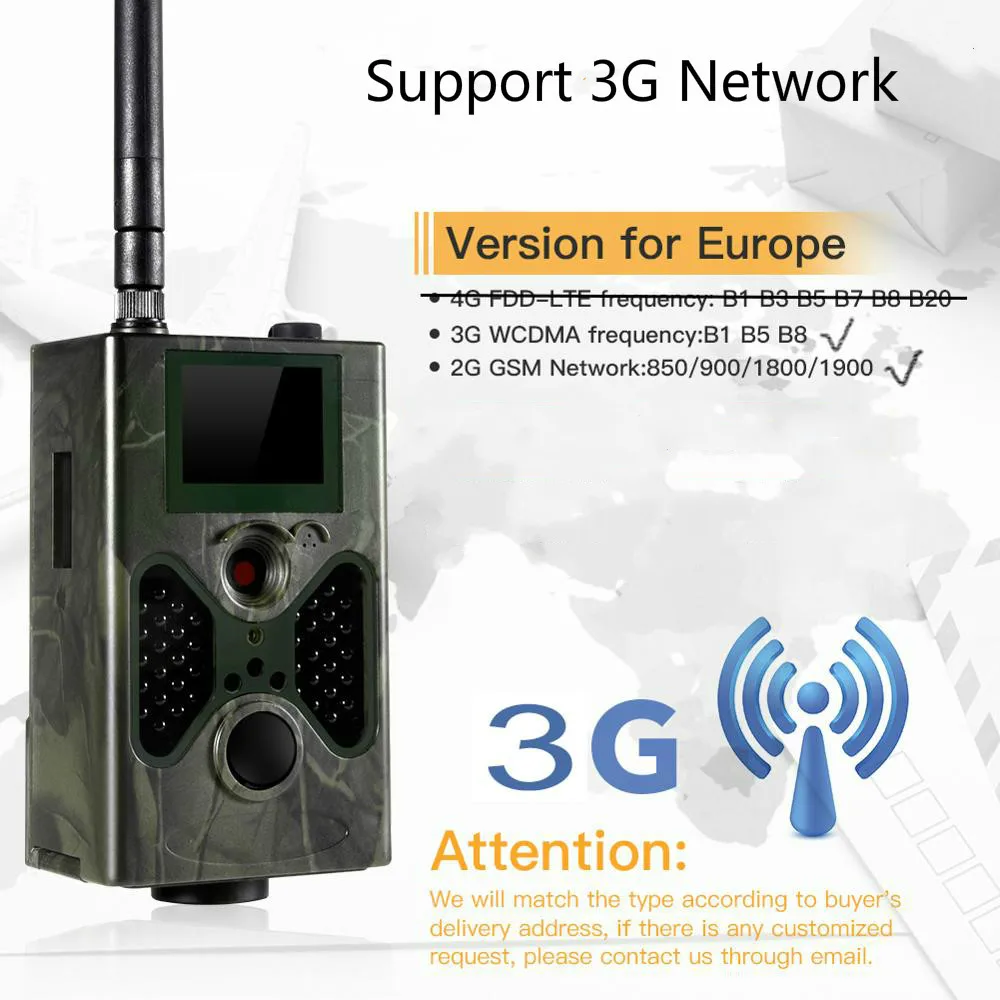 Целлюар охотничья камера SMS SMTP MMS Trail s HC330G 3G 16MP 1080P ночное видение фото ловушка