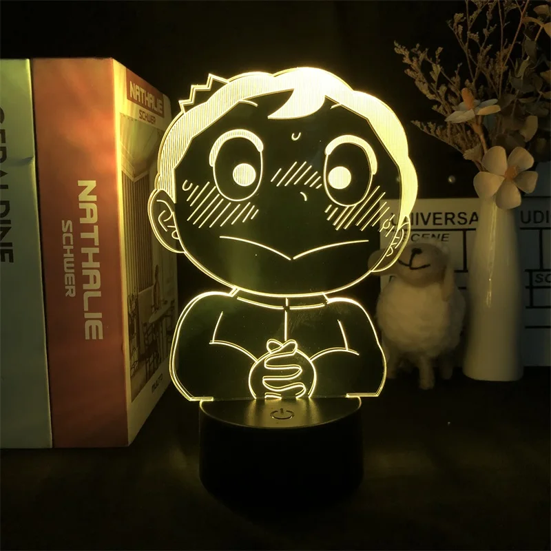 

3D ночник с японским Аниме Манга Poggi, подсветка для стола с часами-будильником, популярный подарок