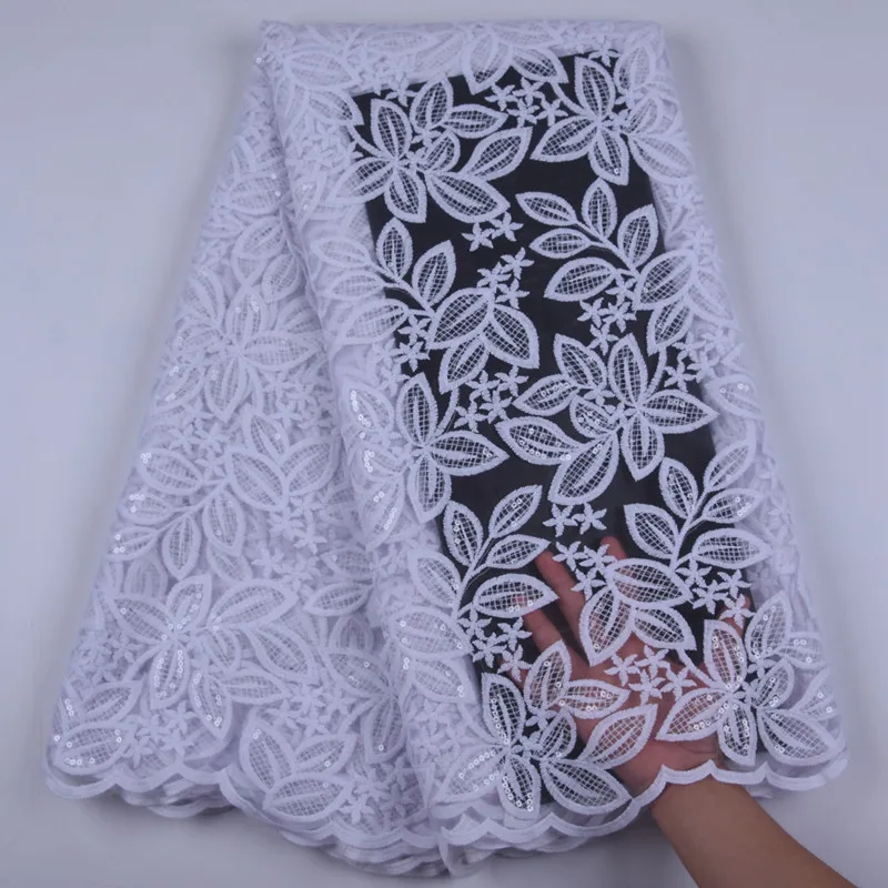 Комплексная мягкая кружевная ткань из чистого белого молочного шелка новейшая