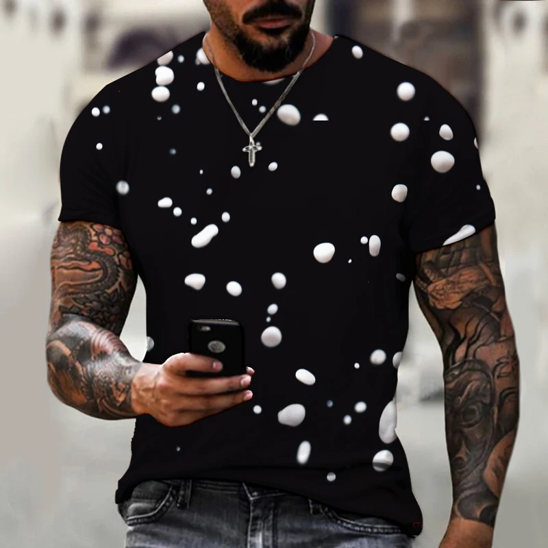 

Fashion Cool Creative Trend Pattern Men's 3DT Shirt Summer Street Style Personality Short-sleeved Men's Funny Harajuku T-shirt