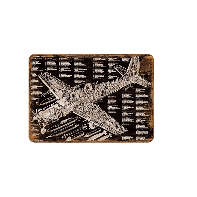 Stinky Spitfire Ml Vb винтажные металлические знаки жестяная пластина знак украшение стены для кафе бар магазин и ресторан 8x12 дюймов - Цвет: Цвет: желтый