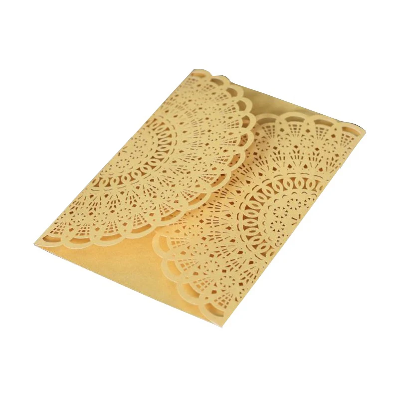 100pcs Tiffany Blue Business Invitation Card Cover Hollow Thanks giving Greeting Cards Invitation Cards, 5 colors for choosing
