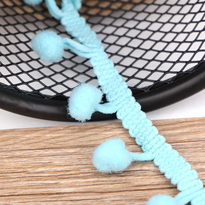 5 метров помпонами мяч мини жемчуг помпоном лента с бахромой швейная кружевная