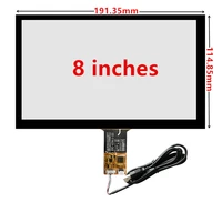 8 inch 191mm114mm gt911 iic usb interface capacitive touch digitizer touch screen panel glass