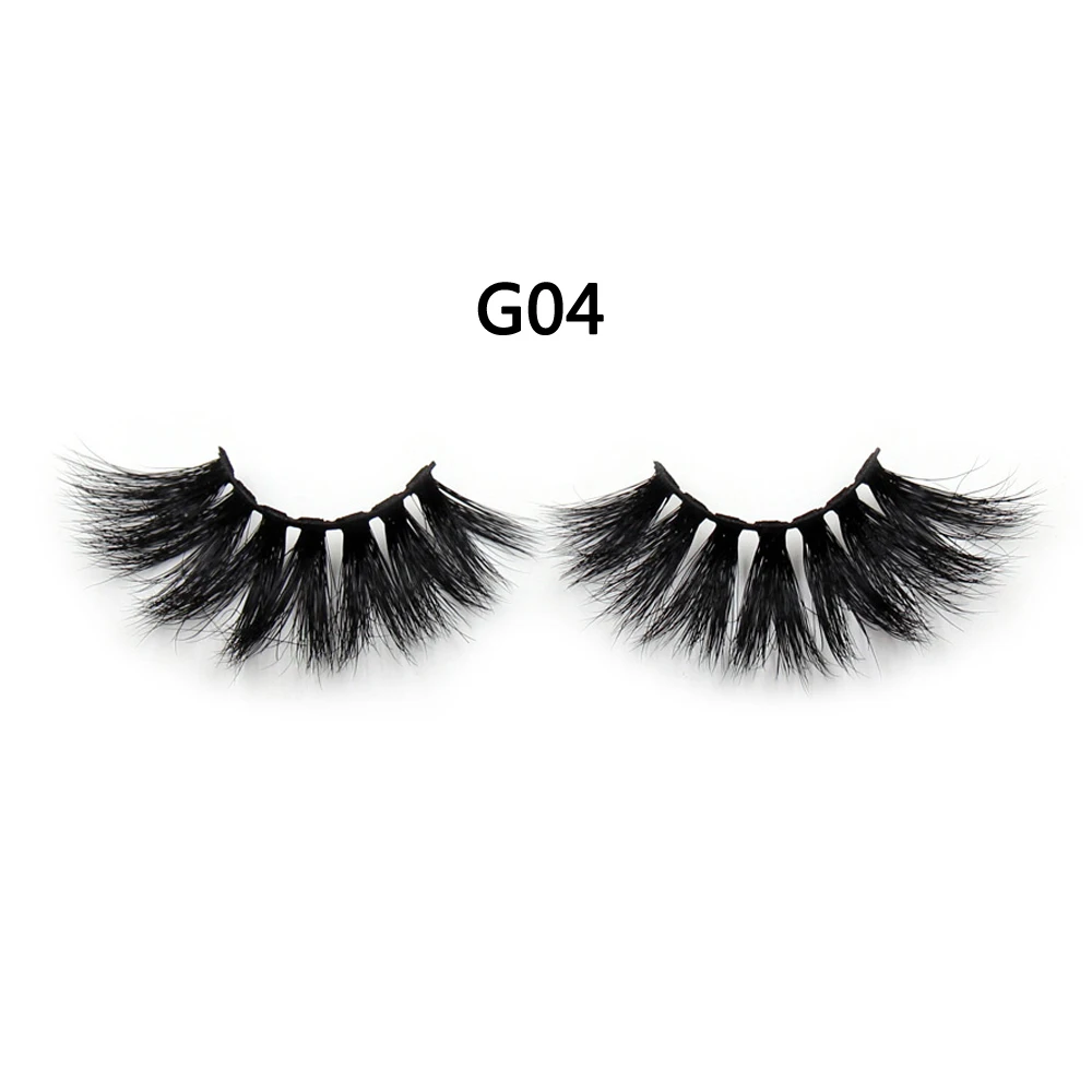 10 Pairs G04 AMAOLASH 10 пар/лот 25 мм ресницы 3D норковые ресницы высокий объем крест-накрест Драматические Длинные ресницы Пушистые Мягкие Накладные ресницы - Цвет: 10 Pairs G04