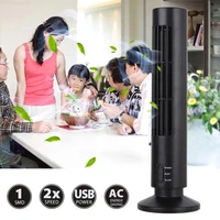 portable 5v usb mini bladeless cooling fan mute air conditioner floor standing fan tower shaped for home traveling tower fan