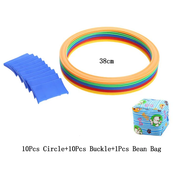 Сенсорное кольцо игра hopscocky малыш открытый Крытый пол прыжки игры Bean Bag бросать игры прыгать в сетку игрушки для детей - Цвет: 38CM